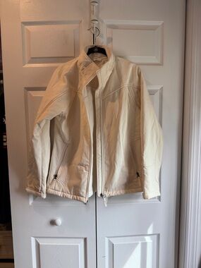 Izod Cream Lightweight Bomber Jacket